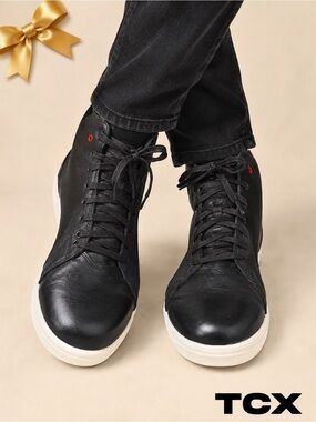 TCX X-Blend WP T-DRY Waterproof Leather Motorcycle Boots Men’s EU 45 US 11 Black